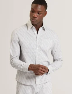 New Lobster Limited Shirts<Langarmhemd mit lässiger Grindle-Textur
