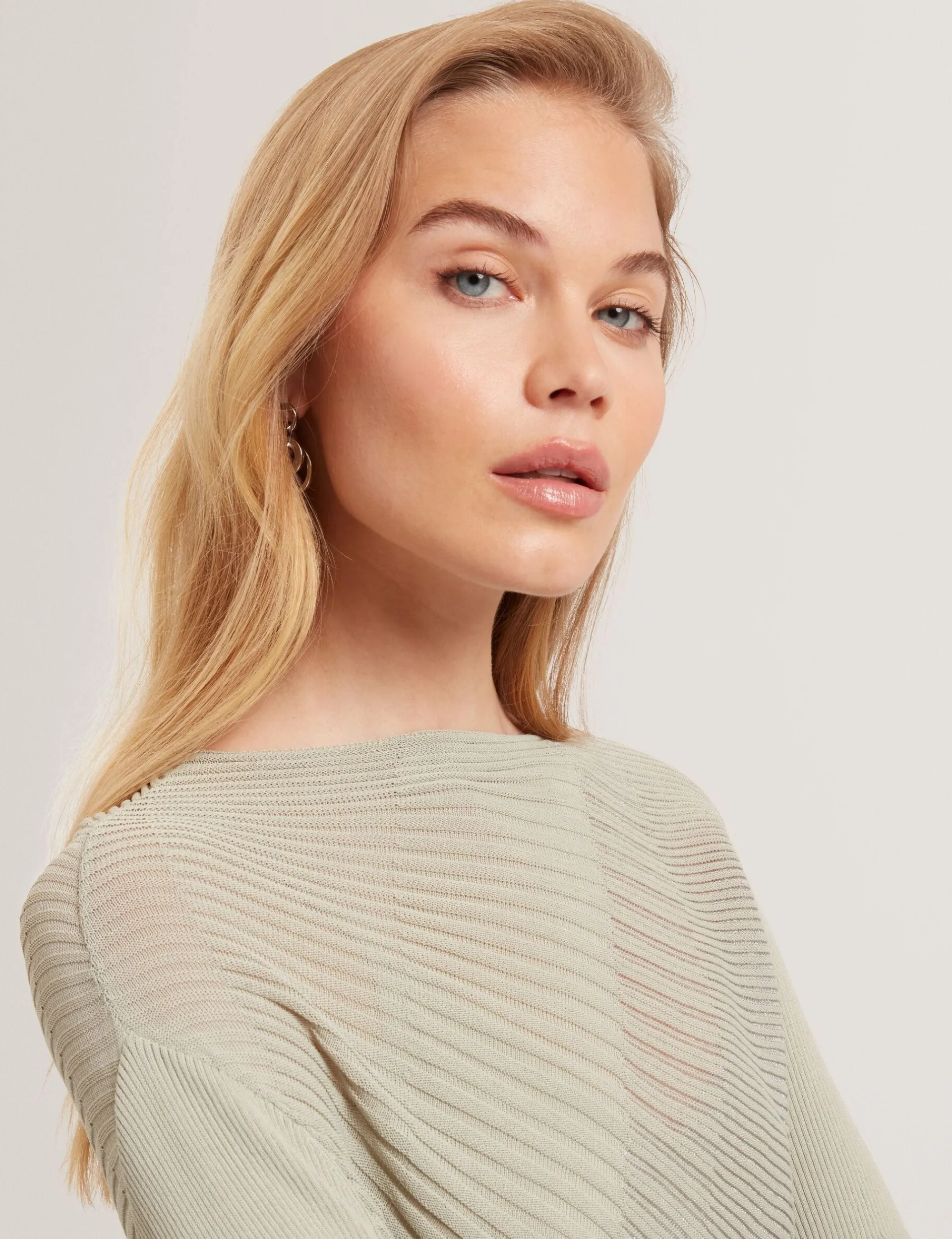 New Lobster Limited Oberteile & Blusen|Pullover & Strickjacken<Langarm-Strickoberteil mit transparenten Details