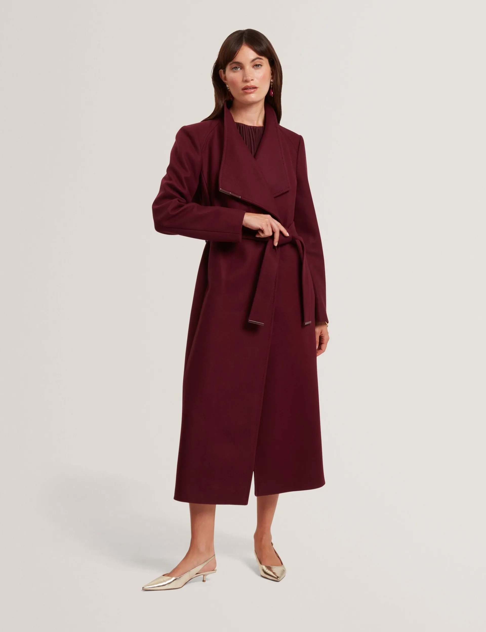 Damen New Lobster Limited Luxusgeschenke Für Damen|Mäntel Und Jacken<Langer Wollmantel mit Gürtel