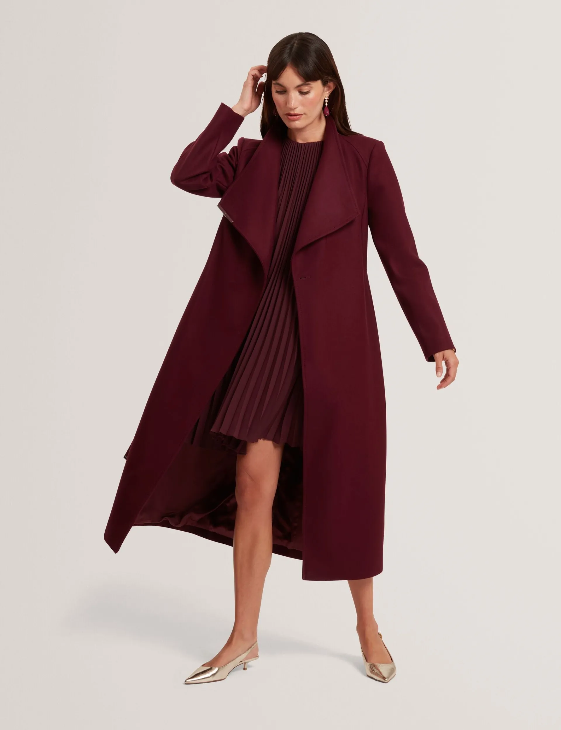 Damen New Lobster Limited Luxusgeschenke Für Damen|Mäntel Und Jacken<Langer Wollmantel mit Gürtel