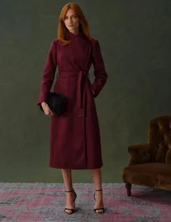 Damen New Lobster Limited Luxusgeschenke Für Damen|Mäntel Und Jacken<Langer Wollmantel mit Gürtel