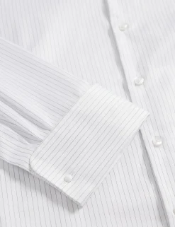 New Lobster Limited Shirts|Arbeitskleidung<Langärmeliges Hemd aus feiner Nadelstreifen-Baumwolle