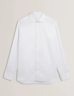 New Lobster Limited Shirts|Arbeitskleidung<Langärmeliges Hemd aus feiner Nadelstreifen-Baumwolle