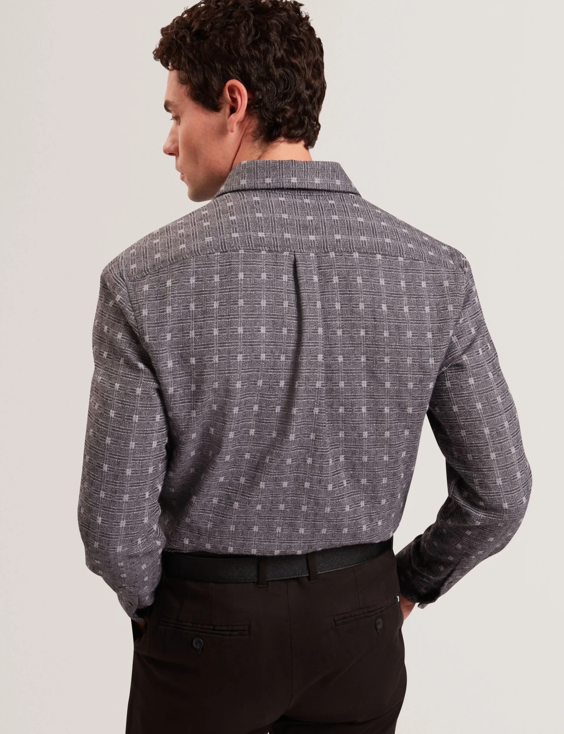 New Lobster Limited Shirts|Festliche Kleidung<Langärmliges Hemd mit Jacquard-Karomuster