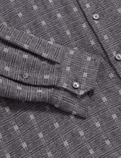 New Lobster Limited Shirts|Festliche Kleidung<Langärmliges Hemd mit Jacquard-Karomuster