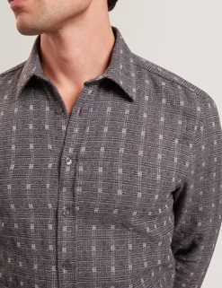 New Lobster Limited Shirts|Festliche Kleidung<Langärmliges Hemd mit Jacquard-Karomuster