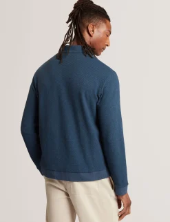 New Lobster Limited Breezy Blues Bearbeiten|Oberteile & T-Shirts<Langärmliges, strukturiertes Poloshirt mit Knopfleiste