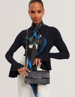 Damen New Lobster Limited Umhängetaschen|Luxusgeschenke Für Damen<Lederhandtasche mit länglichem Henkel und Bar-Detail