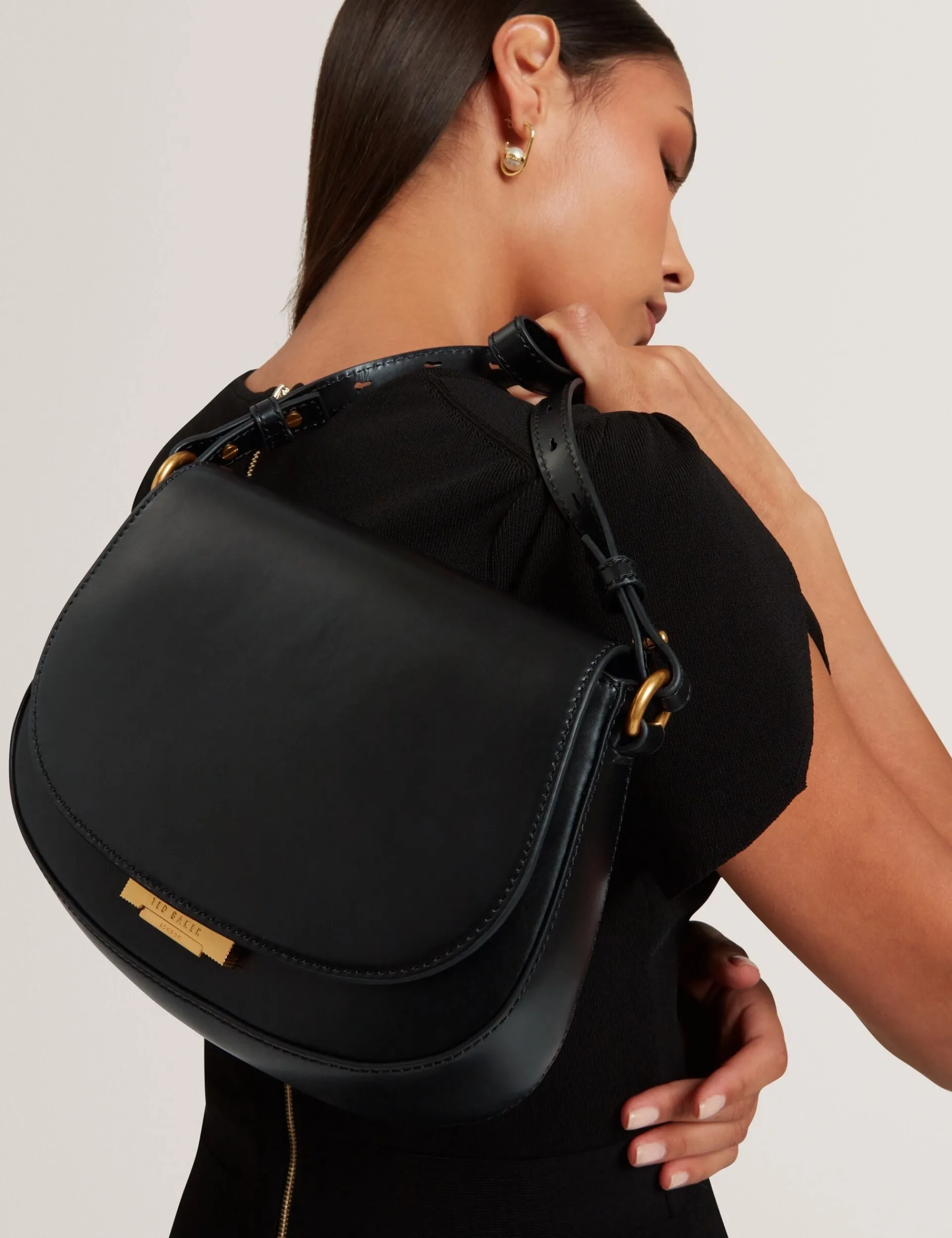 New Lobster Limited Schultertaschen<Lederschultertasche mit Schlossdetail