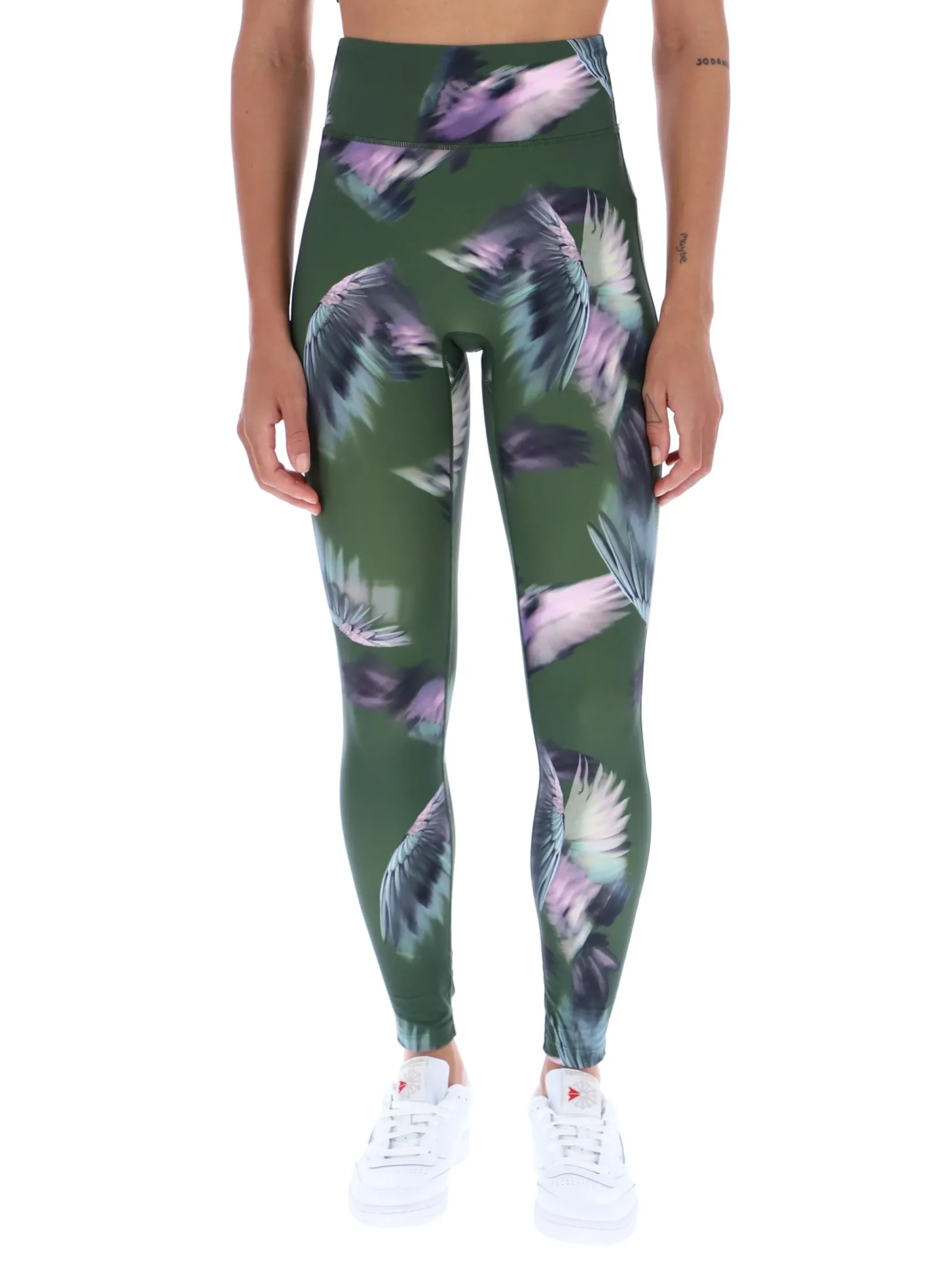 Licensee Batra Group Sportbekleidung<Leggings mit Federprint, schnelltrocknend, Laufleggings