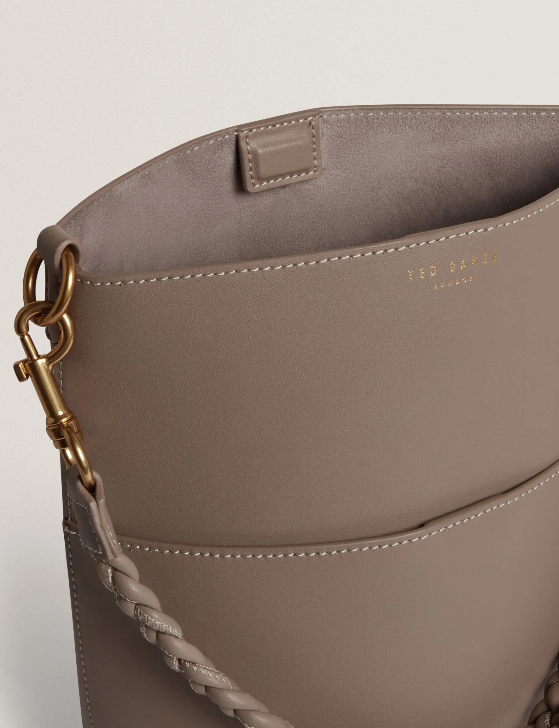 Damen New Lobster Limited Luxusgeschenke Für Damen<Längliche Leder-Beuteltasche mit geflochtenem Henkel