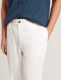 New Lobster Limited Breezy Blues Bearbeiten|Hosen & Chinos<Lässige Hose aus Leinenmischgewebe mit Gummizug