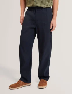 New Lobster Limited Breezy Blues Bearbeiten|Hosen & Chinos<Lässige Hose aus Leinenmischgewebe mit Gummizug