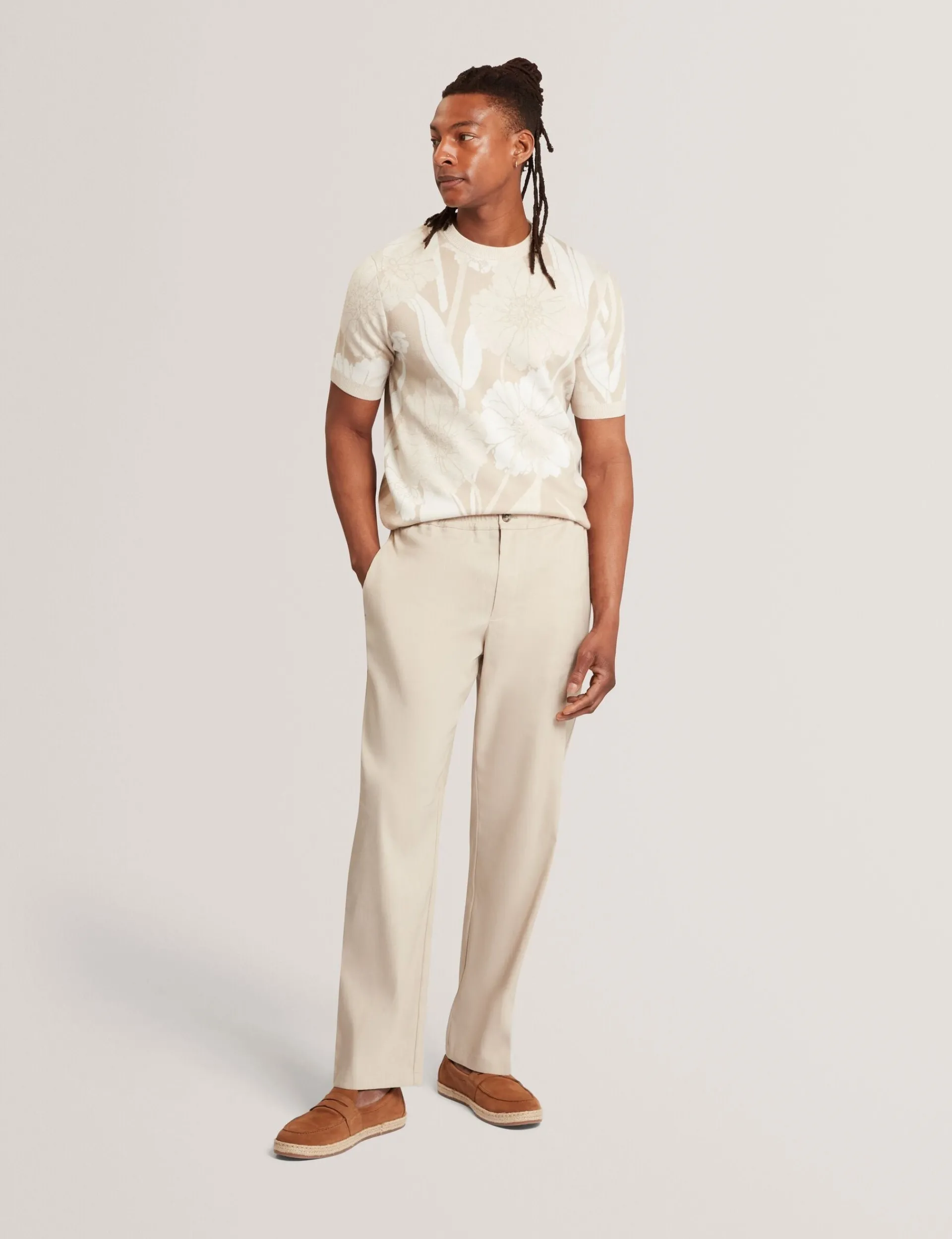 New Lobster Limited Breezy Blues Bearbeiten|Hosen & Chinos<Lässige Hose aus Leinenmischgewebe mit Gummizug