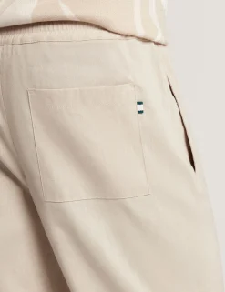 New Lobster Limited Breezy Blues Bearbeiten|Hosen & Chinos<Lässige Hose aus Leinenmischgewebe mit Gummizug