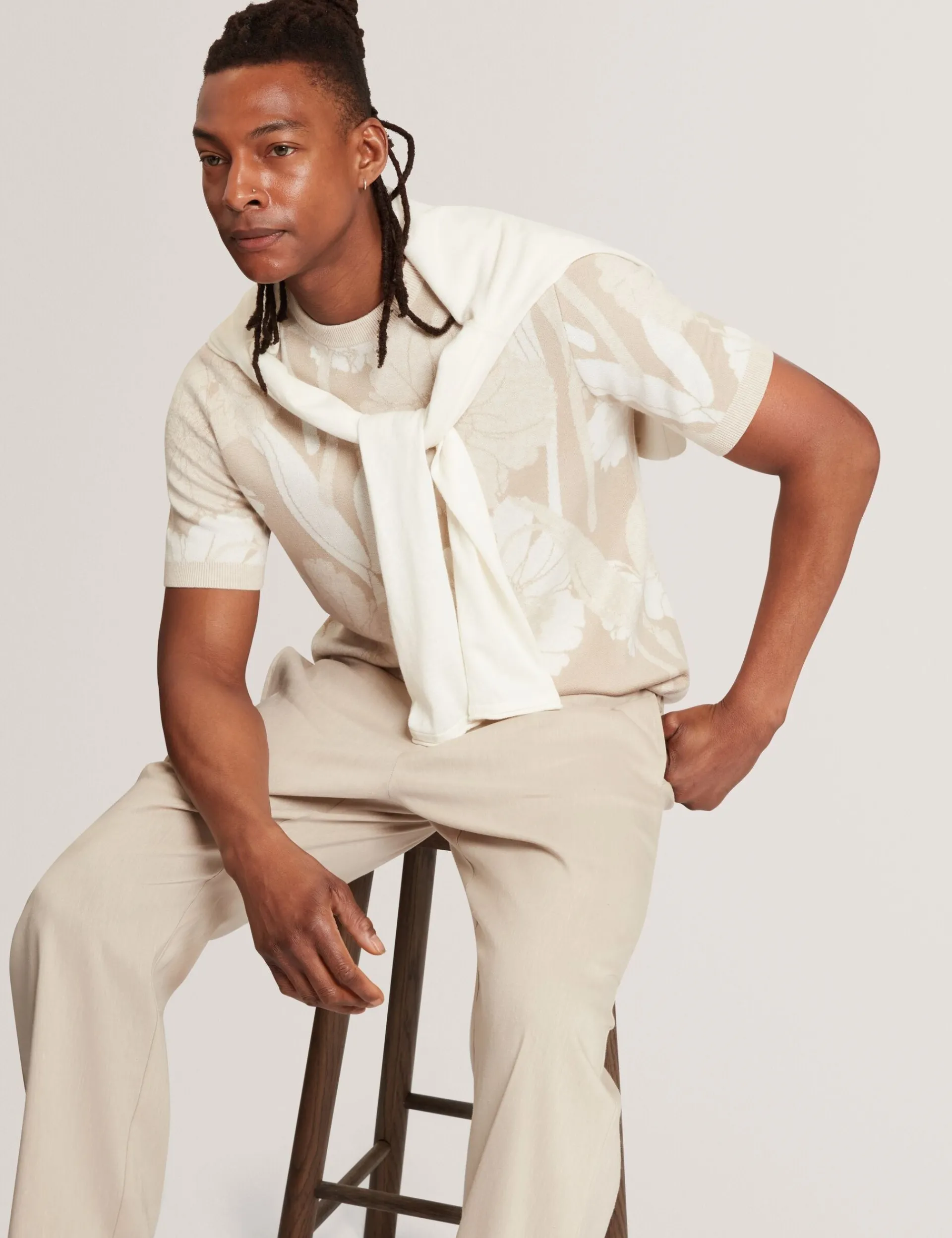 New Lobster Limited Breezy Blues Bearbeiten|Hosen & Chinos<Lässige Hose aus Leinenmischgewebe mit Gummizug