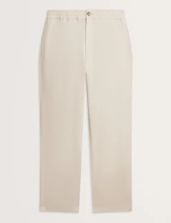 New Lobster Limited Breezy Blues Bearbeiten|Hosen & Chinos<Lässige Hose aus Leinenmischgewebe mit Gummizug