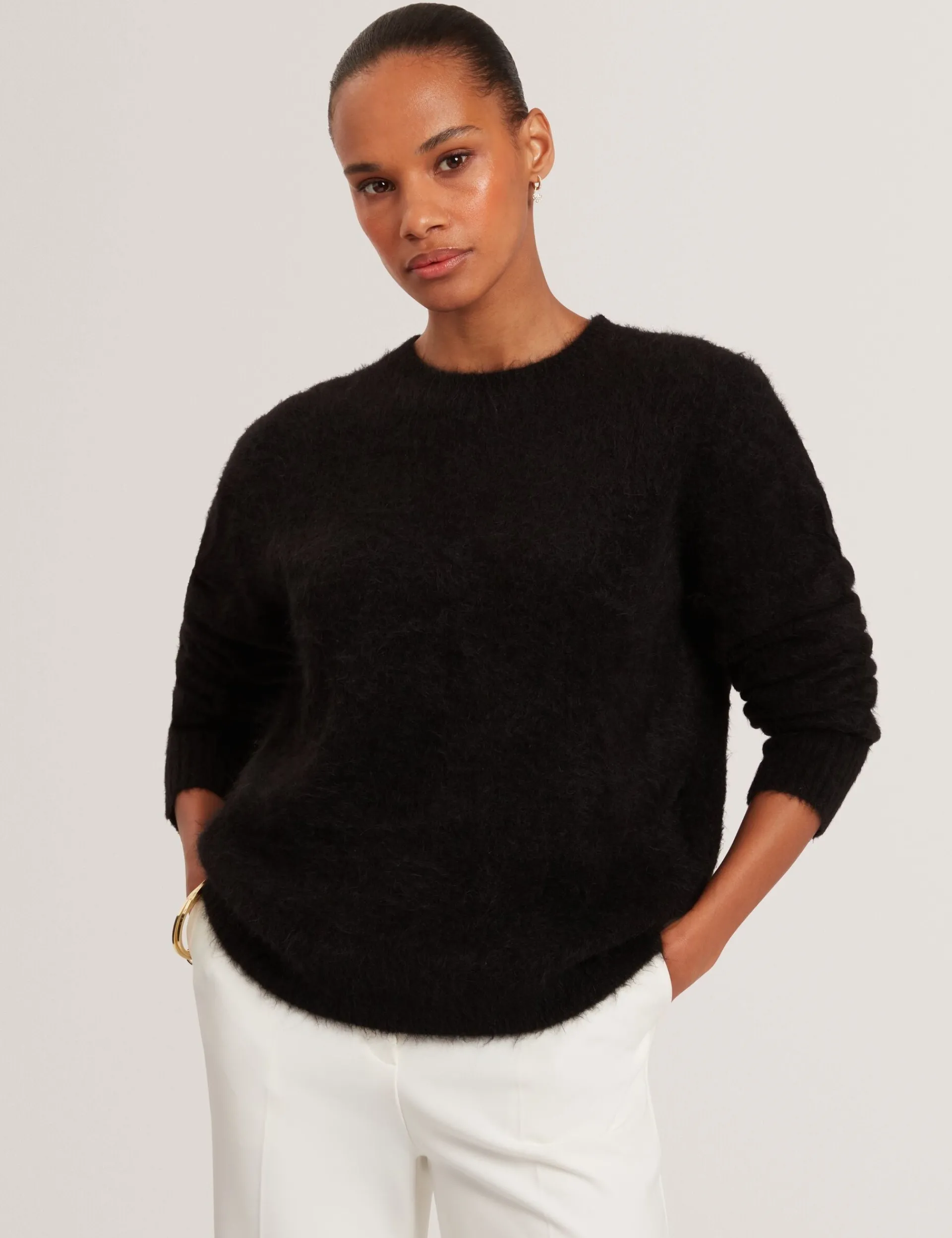 Damen New Lobster Limited Oberteile & Blusen|Luxusgeschenke Für Damen<Lässiger Pullover aus gebürsteter Alpakawolle