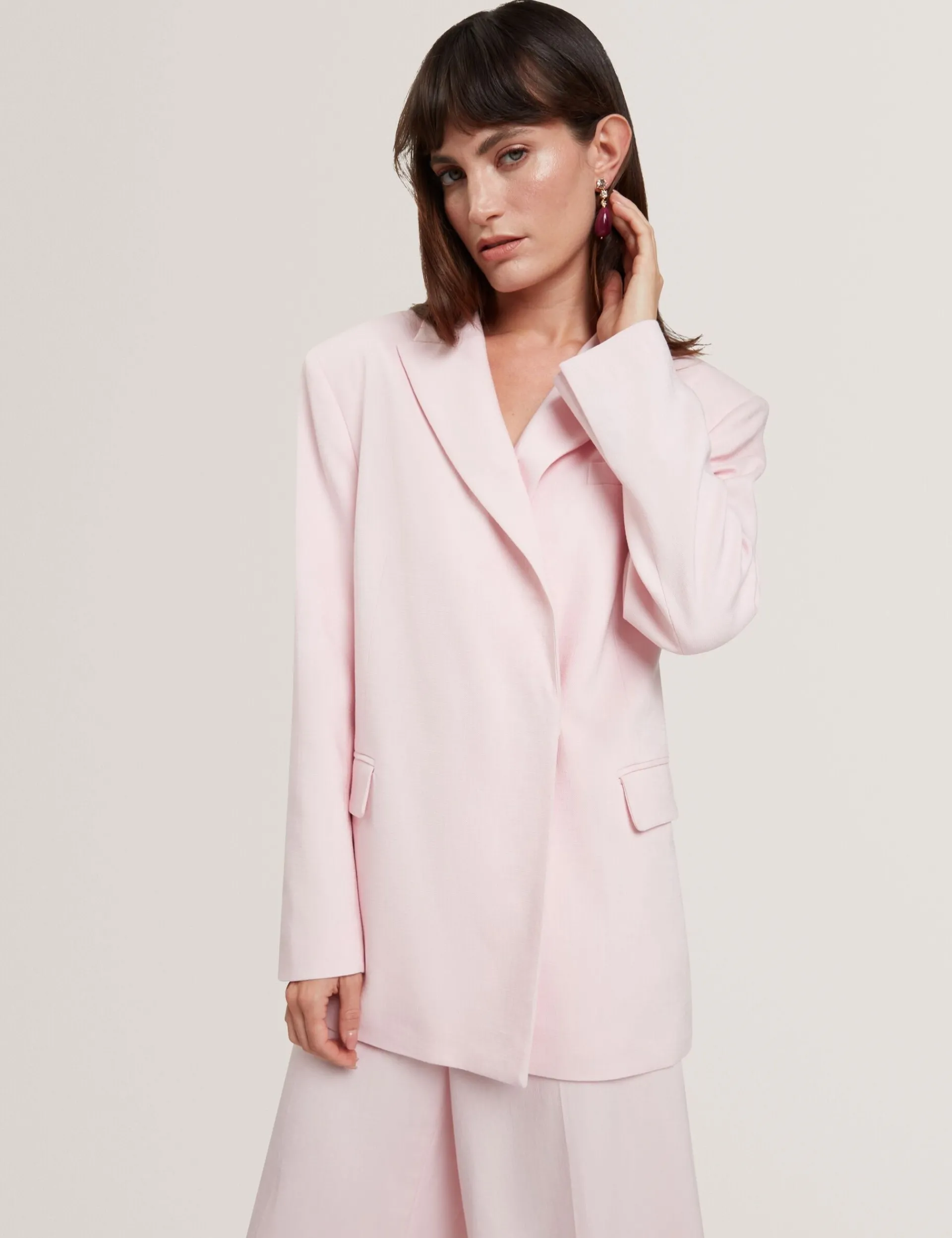 New Lobster Limited Anzüge & Zweiteiler|Festliche Kleidung<Lässiger Wickelblazer aus Webstoff