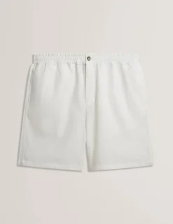 New Lobster Limited Breezy Blues Bearbeiten|Shorts<Lässige Shorts aus Leinenmischgewebe mit elastischem Bund