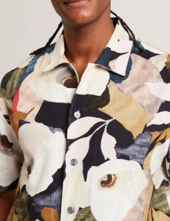 New Lobster Limited Shirts|Der Weihnachtsladen<Lässiges Kurzarmhemd mit Gartenmuster