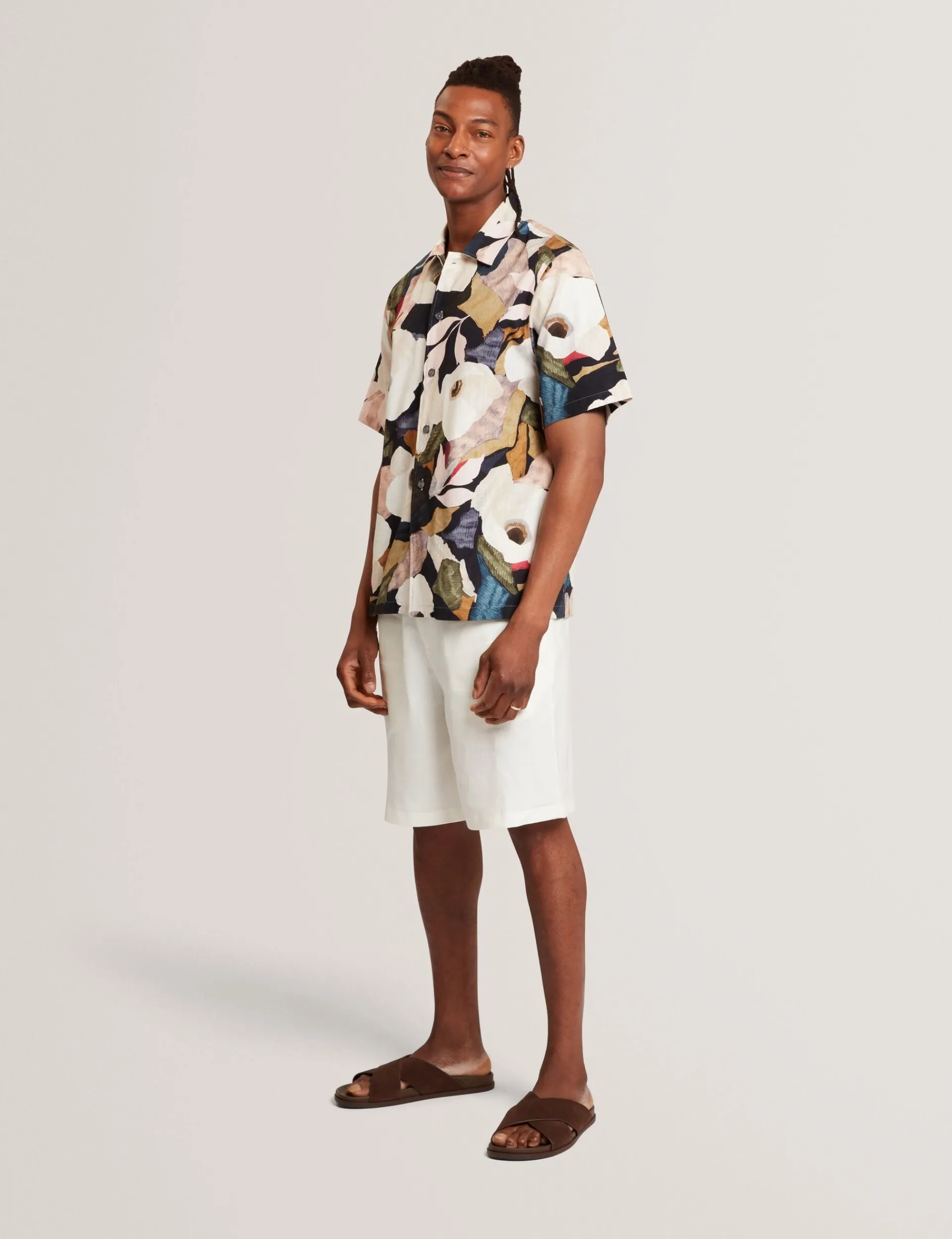 New Lobster Limited Shirts|Der Weihnachtsladen<Lässiges Kurzarmhemd mit Gartenmuster