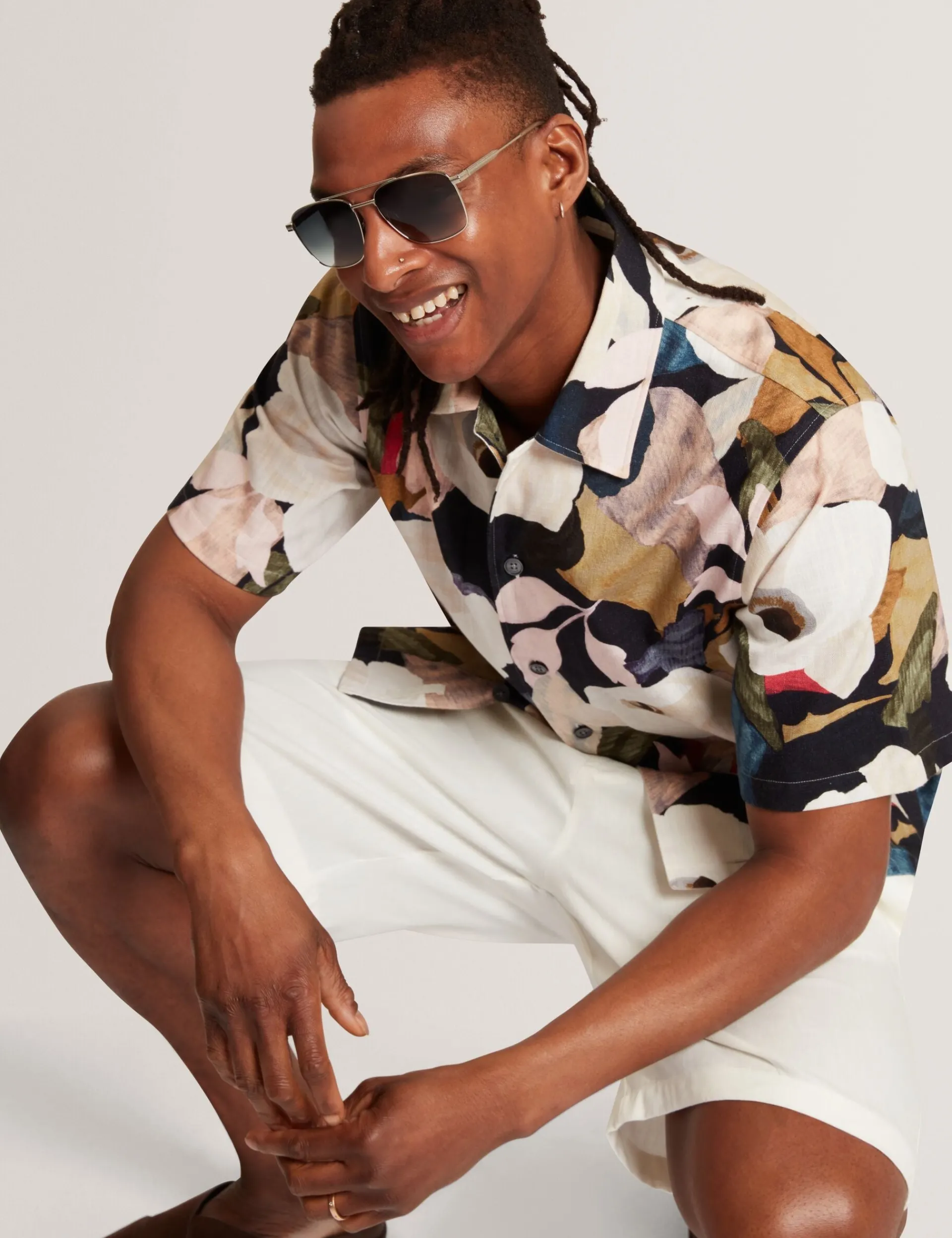 New Lobster Limited Shirts|Der Weihnachtsladen<Lässiges Kurzarmhemd mit Gartenmuster