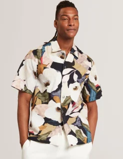 New Lobster Limited Shirts|Der Weihnachtsladen<Lässiges Kurzarmhemd mit Gartenmuster