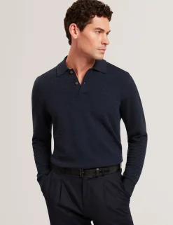 New Lobster Limited Festliche Kleidung|Pullover & Strickwaren<Marken-Langarmpolo aus strukturiertem Strick