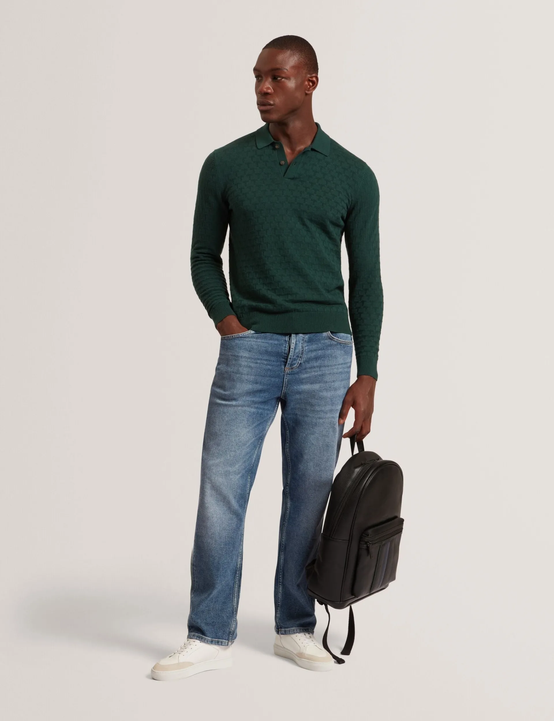 New Lobster Limited Festliche Kleidung|Pullover & Strickwaren<Marken-Langarmpolo aus strukturiertem Strick