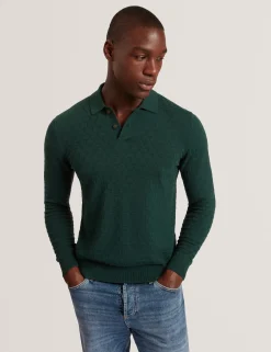 New Lobster Limited Festliche Kleidung|Pullover & Strickwaren<Marken-Langarmpolo aus strukturiertem Strick