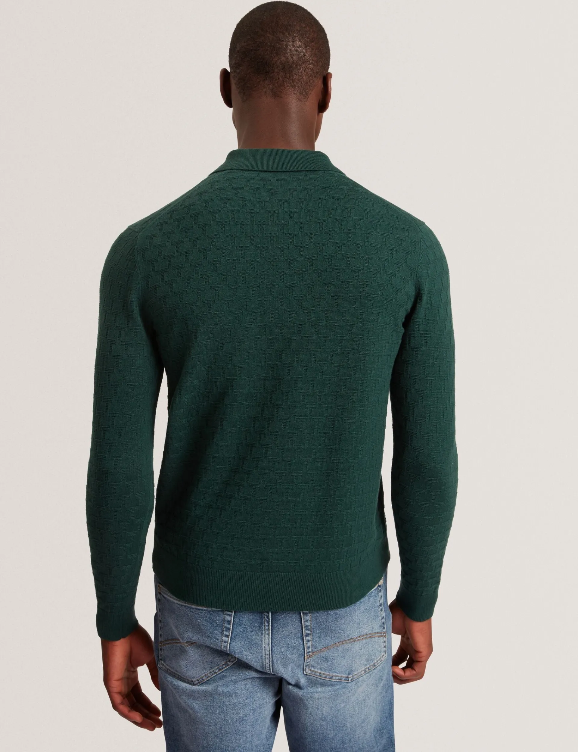 New Lobster Limited Festliche Kleidung|Pullover & Strickwaren<Marken-Langarmpolo aus strukturiertem Strick