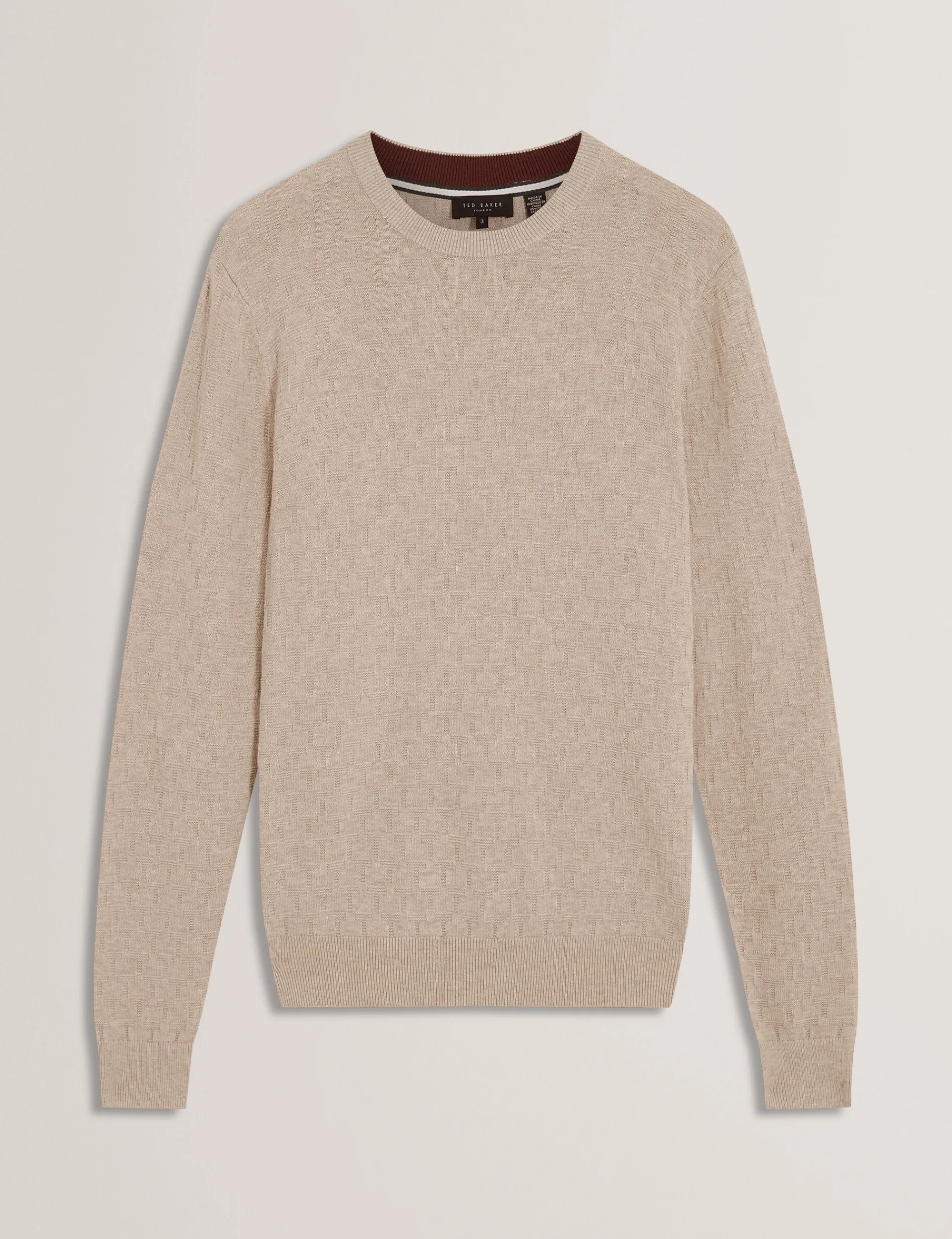 New Lobster Limited Breezy Blues Bearbeiten|Arbeitskleidung<Marken-Pullover mit Rundhalsausschnitt und Struktur