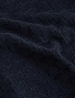 New Lobster Limited Breezy Blues Bearbeiten|Arbeitskleidung<Marken-Pullover mit Rundhalsausschnitt und Struktur