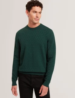 New Lobster Limited Breezy Blues Bearbeiten|Arbeitskleidung<Marken-Pullover mit Rundhalsausschnitt und Struktur