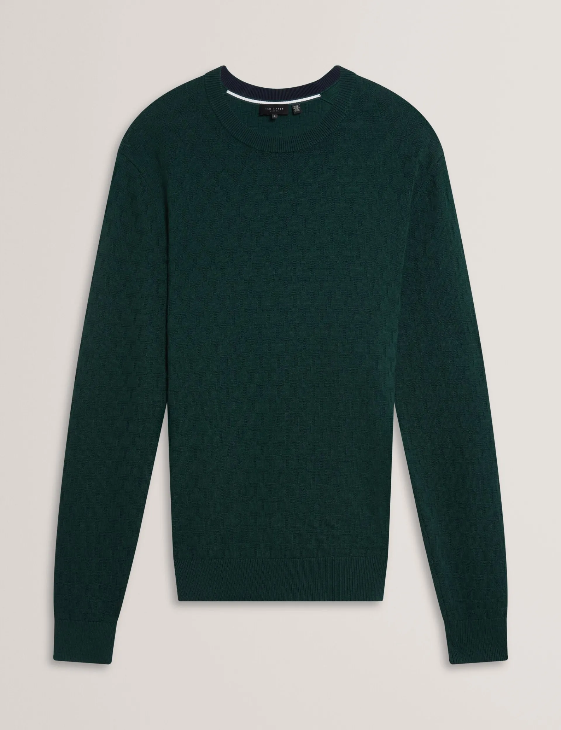 New Lobster Limited Breezy Blues Bearbeiten|Arbeitskleidung<Marken-Pullover mit Rundhalsausschnitt und Struktur