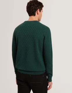 New Lobster Limited Breezy Blues Bearbeiten|Arbeitskleidung<Marken-Pullover mit Rundhalsausschnitt und Struktur