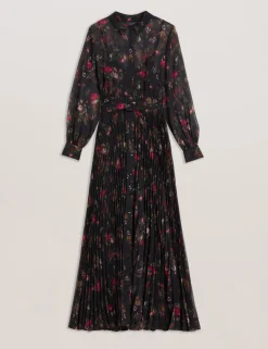 New Lobster Limited Kleider<Maxi-Hemdkleid mit Blumenmuster und Falten