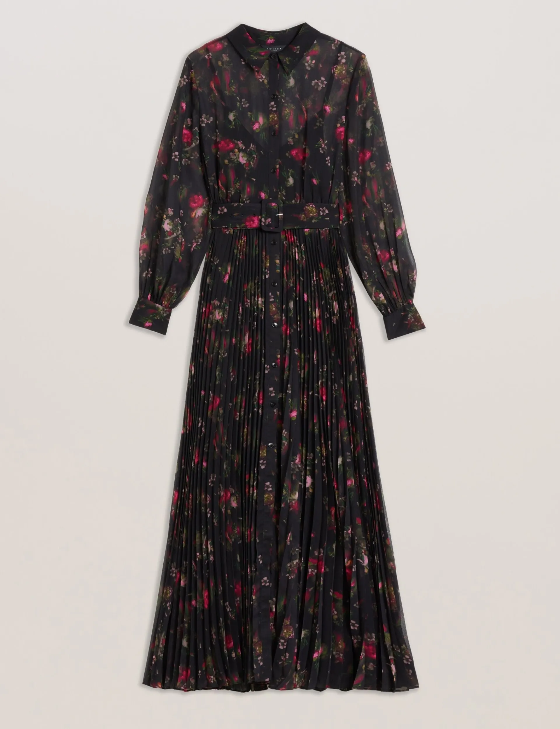 New Lobster Limited Kleider<Maxi-Hemdkleid mit Blumenmuster und Falten