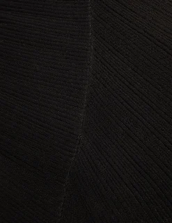 New Lobster Limited Festliche Kleidung|Kleider<Maxikleid aus Strick mit transparenten Details und langen Ärmeln
