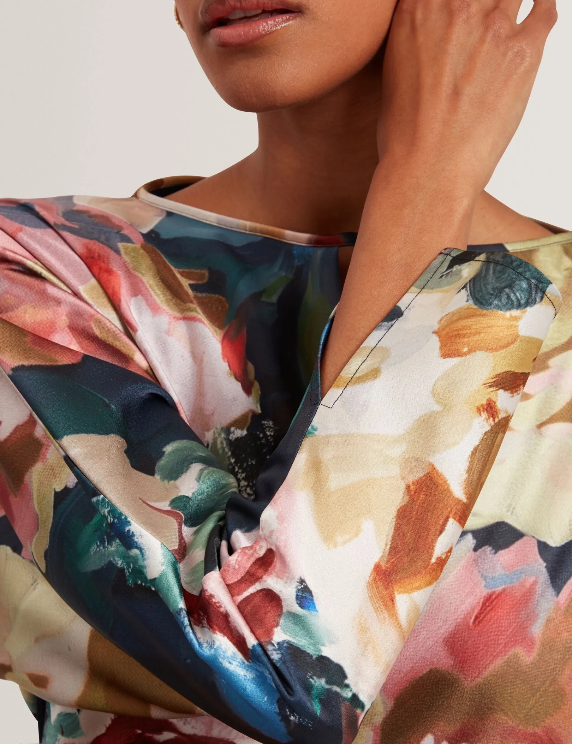 New Lobster Limited Festliche Kleidung|Kleider<Maxikleid mit auffälligem Blumenmuster und Sanduhr-Schnitt