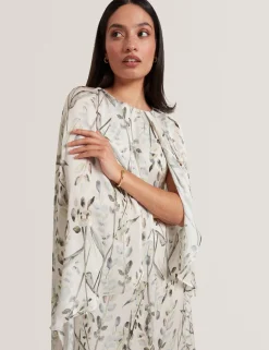 New Lobster Limited Golden Hour|Der Weihnachtsladen<Maxikleid mit Blattprint und Umhang-Detail