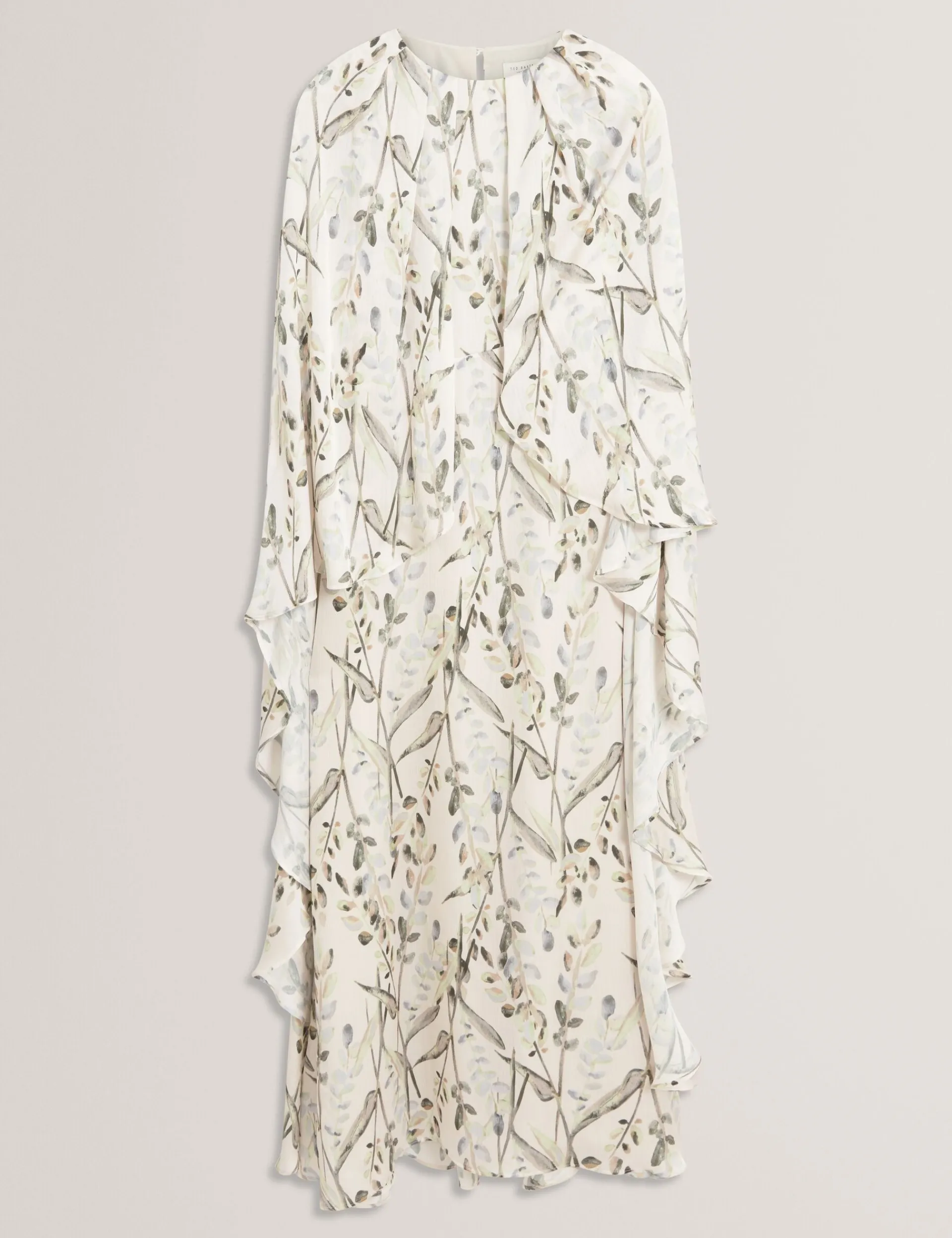 New Lobster Limited Golden Hour|Der Weihnachtsladen<Maxikleid mit Blattprint und Umhang-Detail