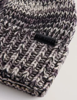New Lobster Limited Hüte, Handschuhe & Schals|Sämtliches Zubehör<Melange-Strickmütze mit Umschlag