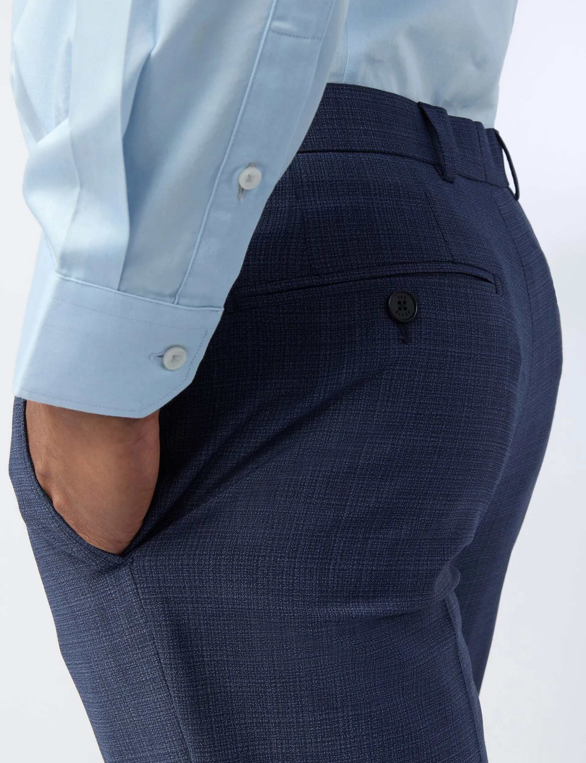 Licensee Baird Group Anzüge & Maßanfertigungen|Arbeitskleidung<Micro Check Performance Slim Anzughose