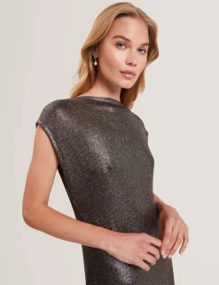 New Lobster Limited Kleider<Midi-Kleid aus metallisch schimmerndem Webstoff