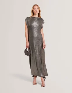 New Lobster Limited Kleider<Midi-Kleid aus metallisch schimmerndem Webstoff