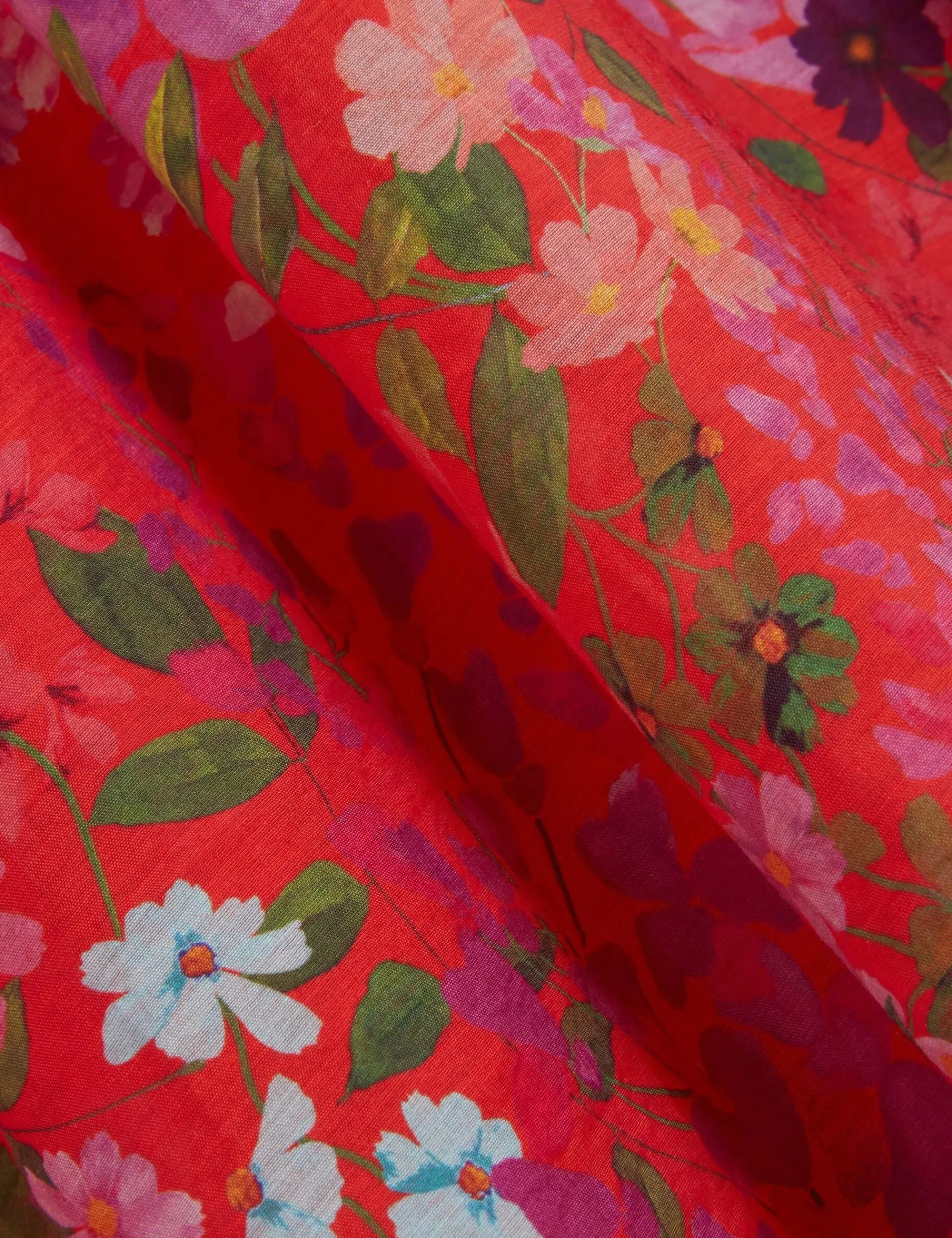 New Lobster Limited Kleider<Midikleid mit Blütenmuster und Puffärmeln in A-Linie