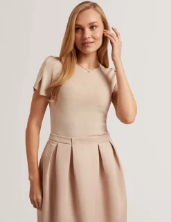 New Lobster Limited Festliche Kleidung|Kleider<Midikleid mit tulpenförmigen Ärmeln (anprobierbar)