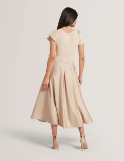 New Lobster Limited Kleider|Golden Hour<Midikleid mit Tulpenärmeln, anprobierbar